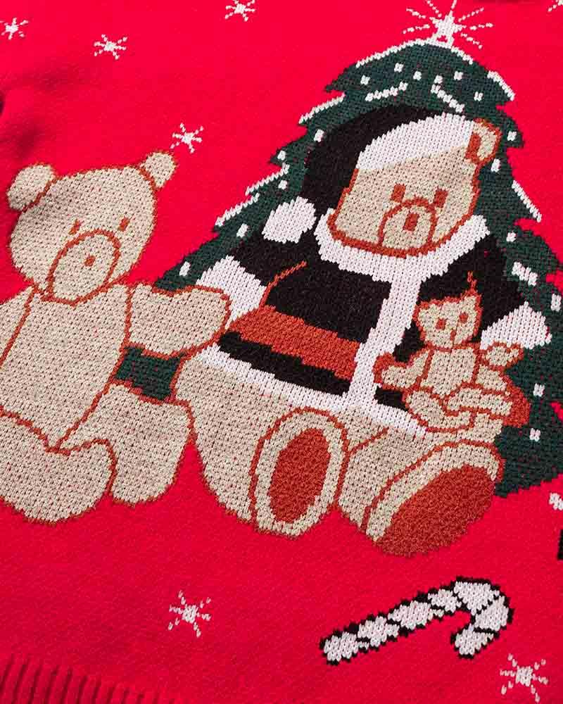 Father Teddymas Graphic Sweater