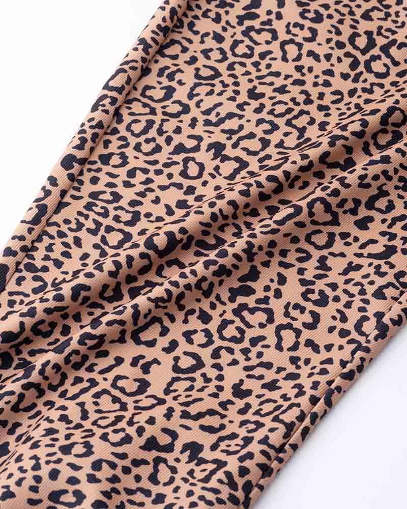 Leopard Prowl Flare Pants