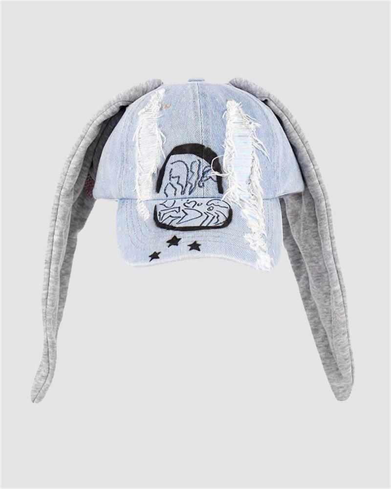 Newjeans Dance Baseball Rabbit Ear Cap