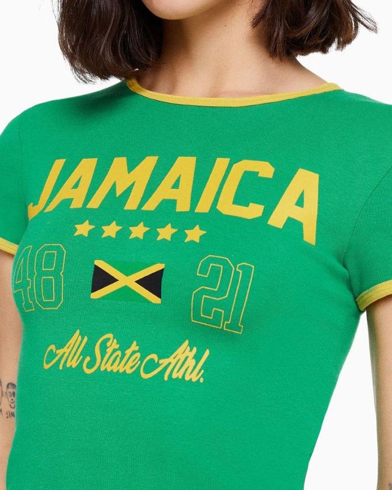 Jamaica Sporty Cropped Top