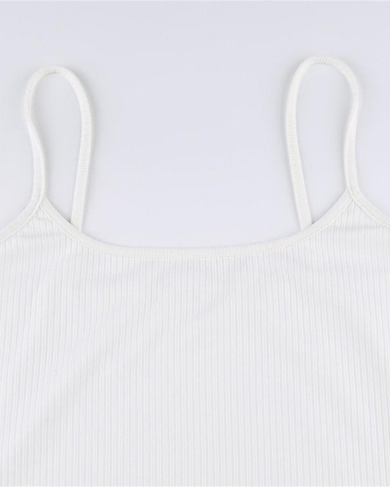 Plain White Back to School Dress