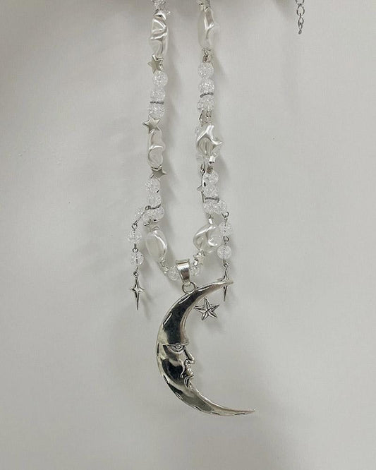 Eclipse Crescent Chunky Necklace