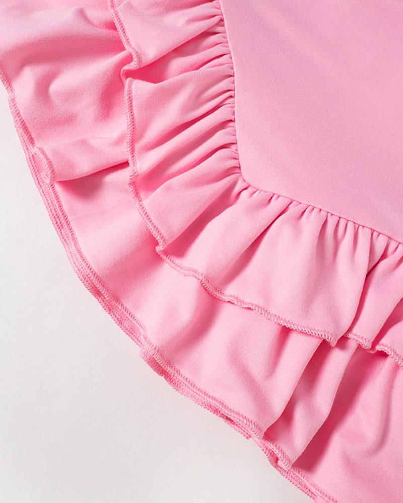 Pinky Rosebud Mini Skirt