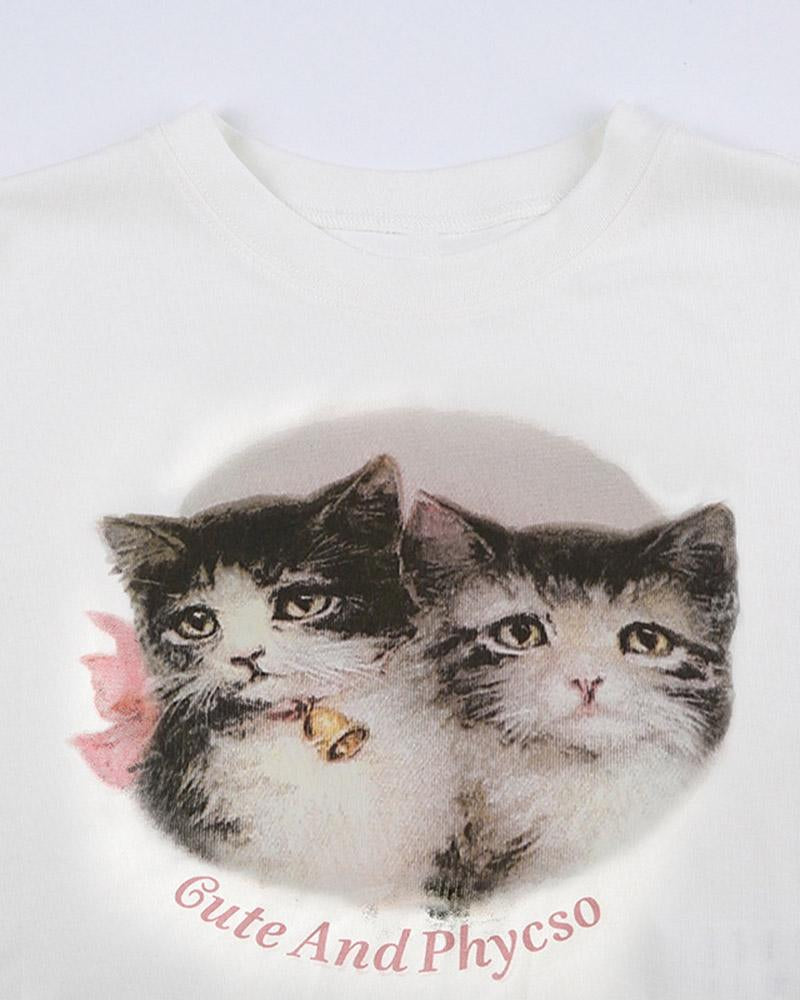 Cute and Psycho Kitten Baby T-Shirt