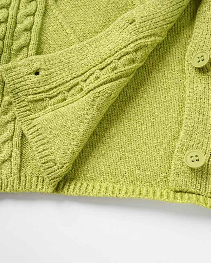 Stellar High Cable Knit Cropped Jumper