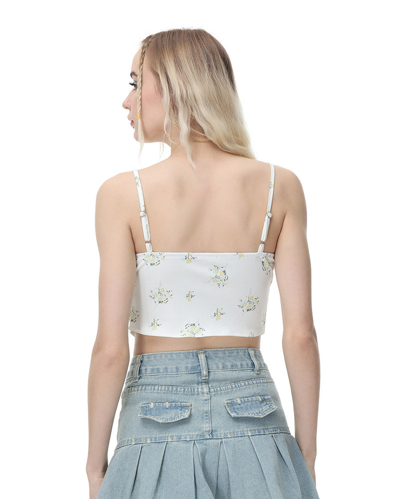 Sylvan Floral Corset Top