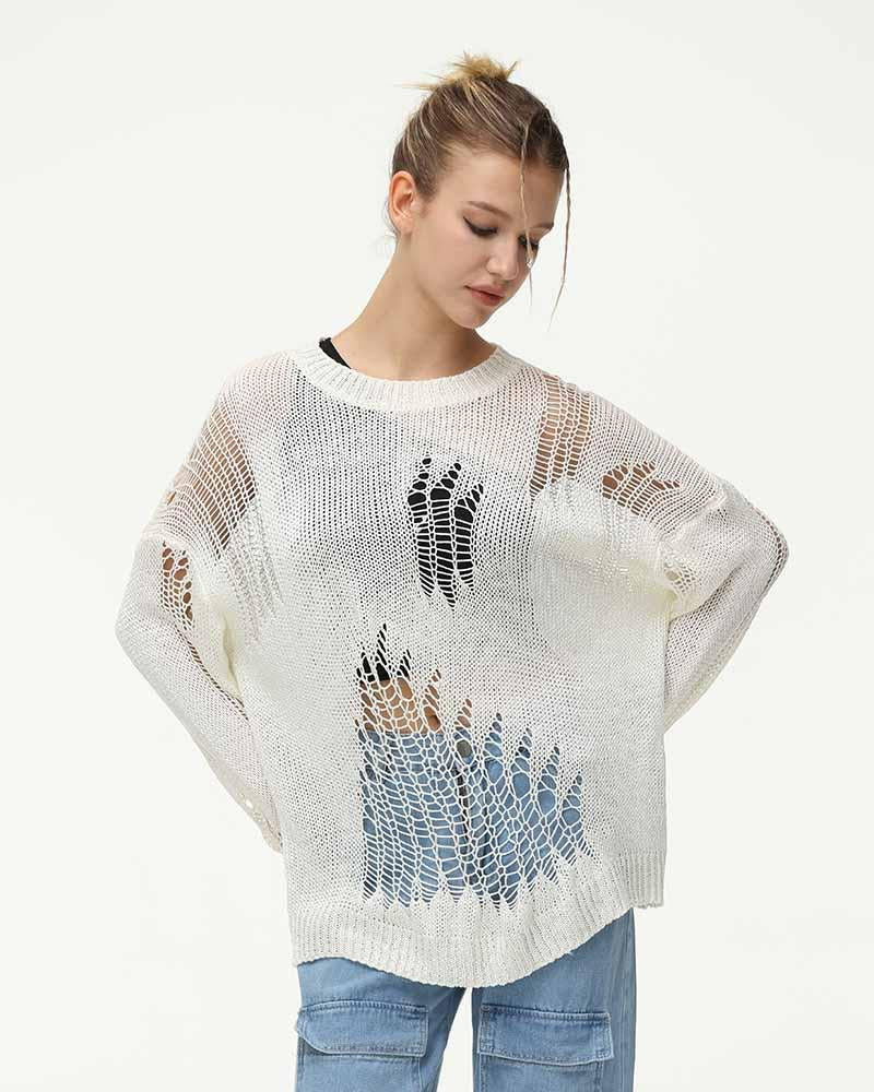 Retrorism Portals Tear Knit Jumper