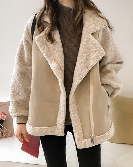 Warm Oversized Plush Jacket