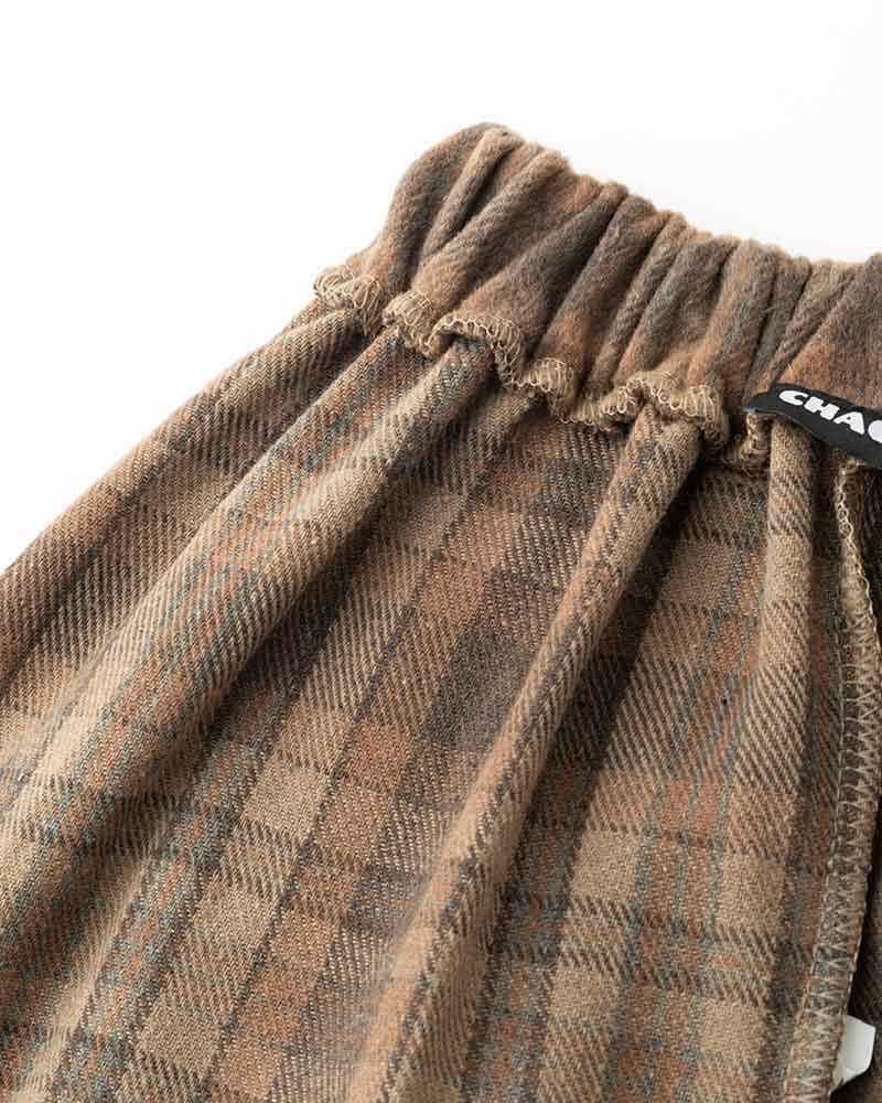 Lushingfell High Waist Plaid Skirt