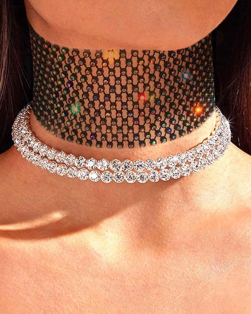 Doom Glitter Neck Choker