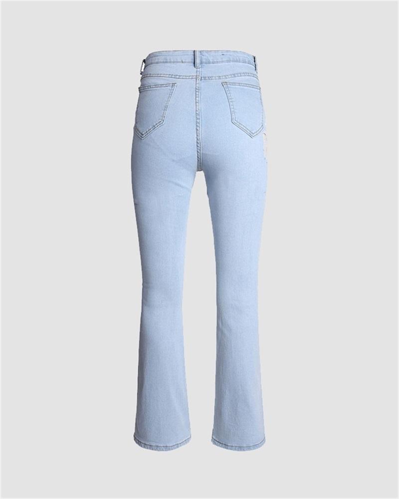 Washed Push Up Jeans