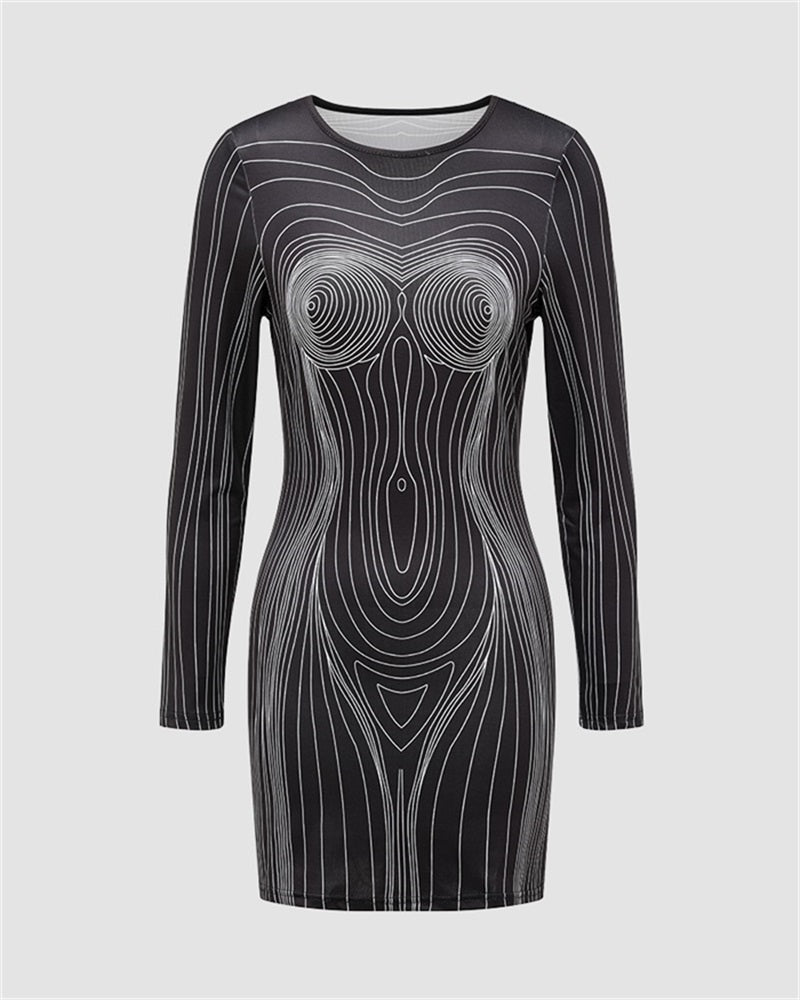 Twin Peaks Bodycon Dress