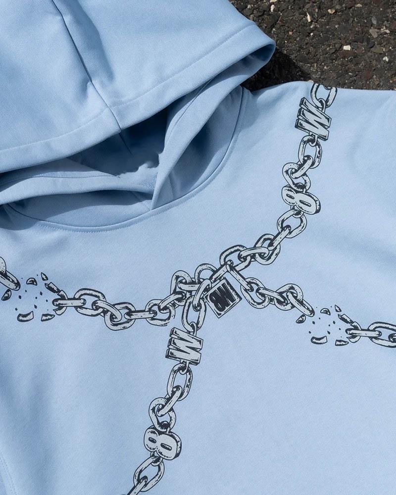 Metal Chain Reflective Hoodie