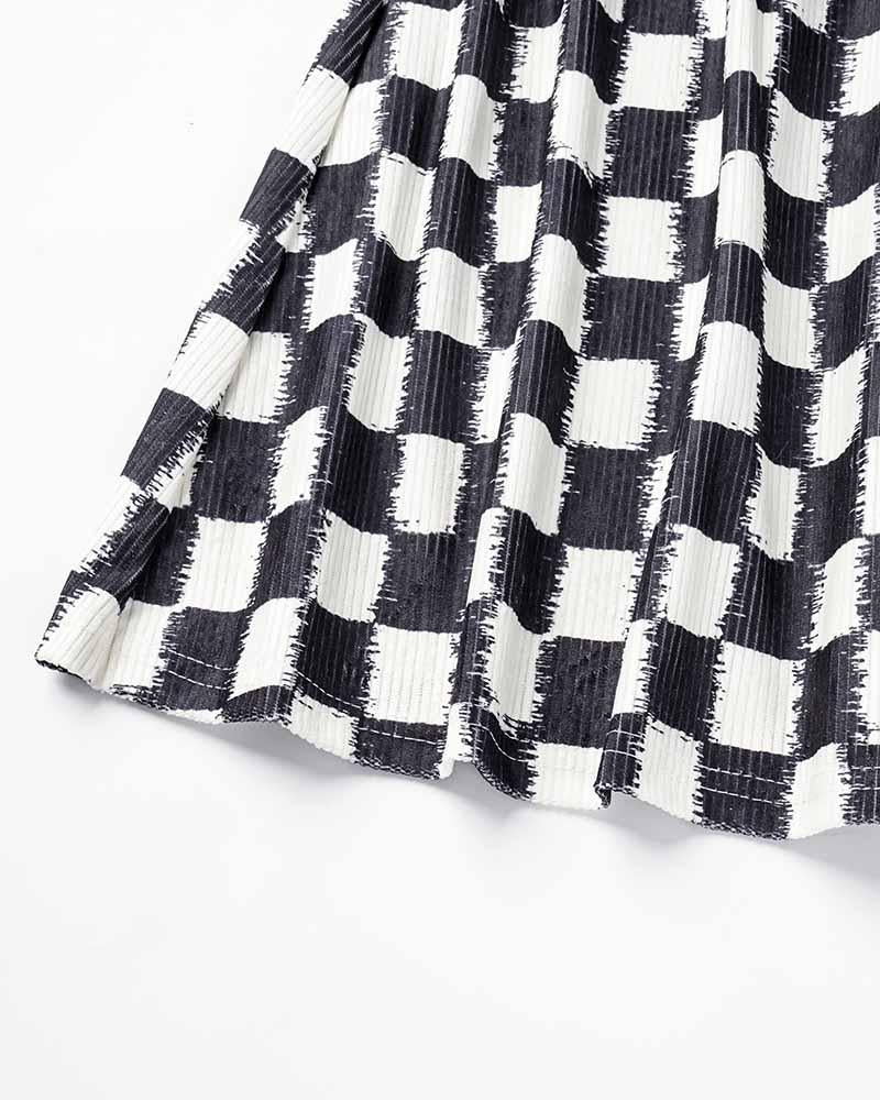 Checkmate Tile Board Maxi Skirt