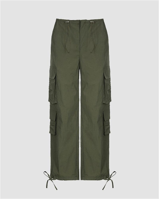 Crystalline Oversized Cargo Pants