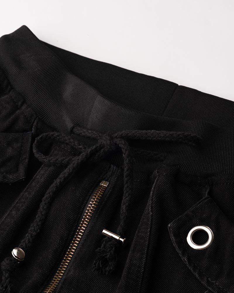 Sorceress Cargo Zip Skirt