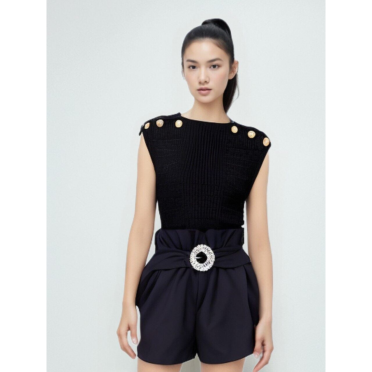 The Pandora Ruched High Waist Shorts