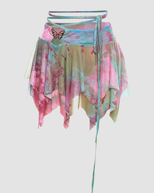 Watermarbled Butterfly Skirt