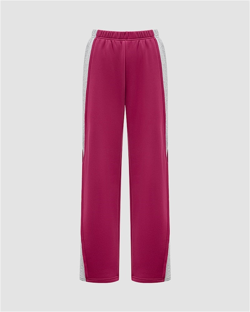 Casual Contrast Sweatpants