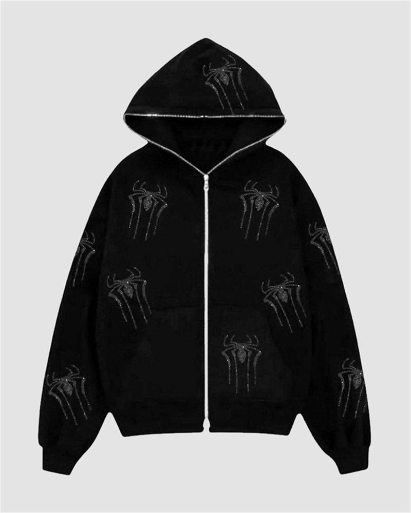 Spider Calling Zip Hoodie