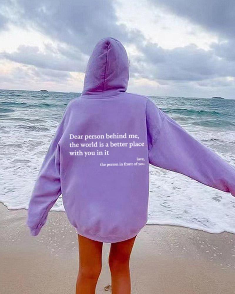 Dear Person Slogan Hoodie