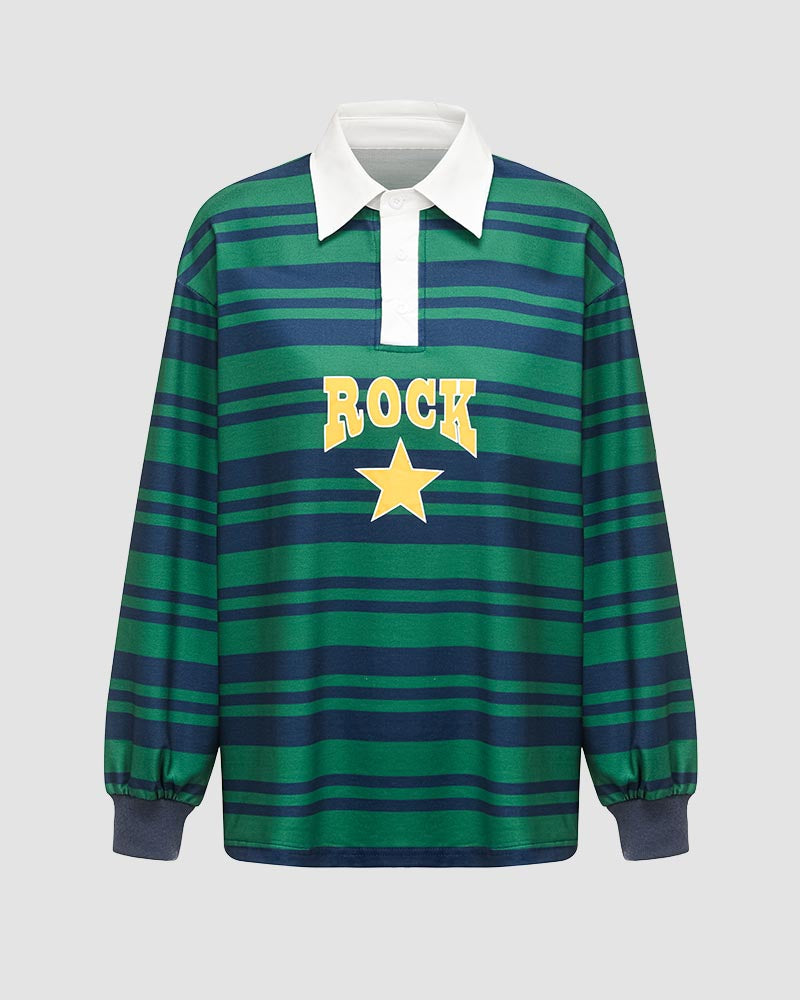 Rockstar Menace Oversized Polo Jumper