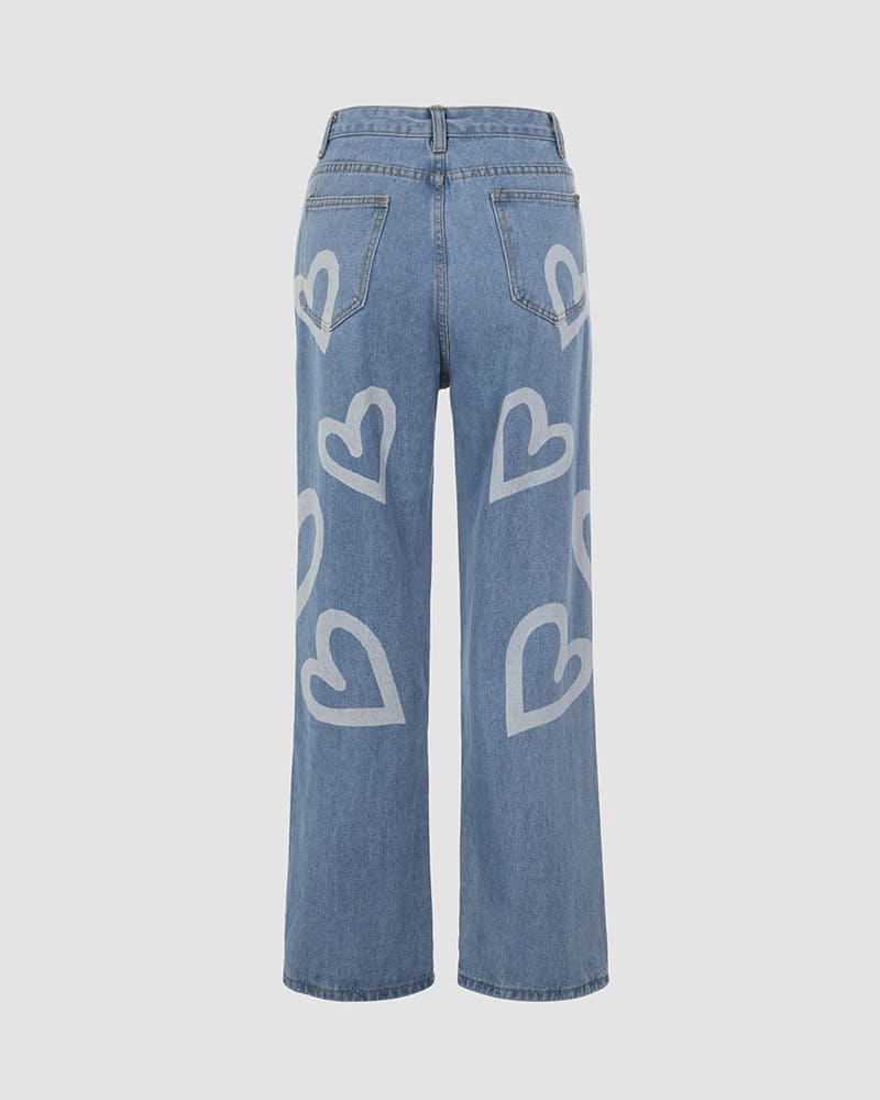 Wispy Hearts Jeans