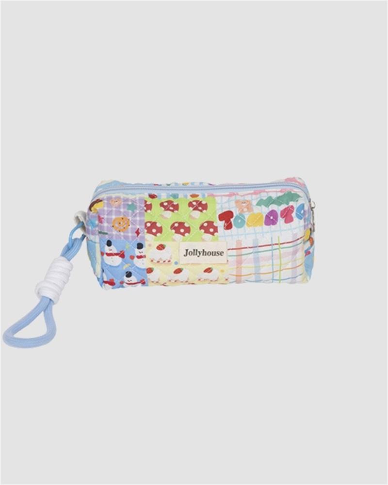 Nostalgic Quilted Pencil Case