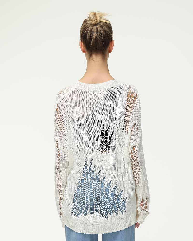 Retrorism Portals Tear Knit Jumper