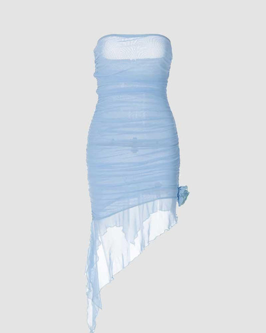 Frost Dynamic Ruffled Tube Dress