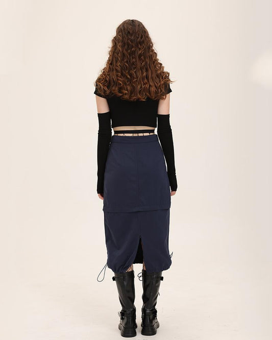 Ferrotype Midi Skirt