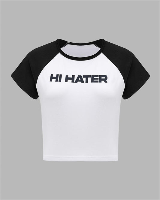 Hi Hater Short Sleeve Raglan T-Shirt