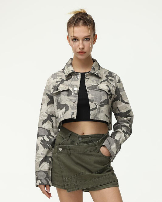 Ionic Camo Cropped Jacket