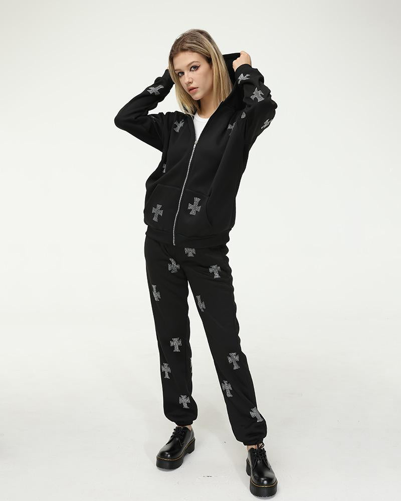 Machina Embellished Cross Track Pants