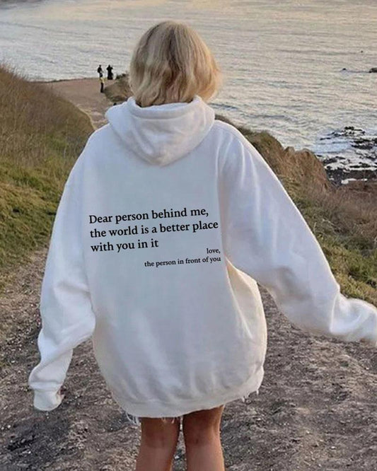 Dear Person Slogan Hoodie