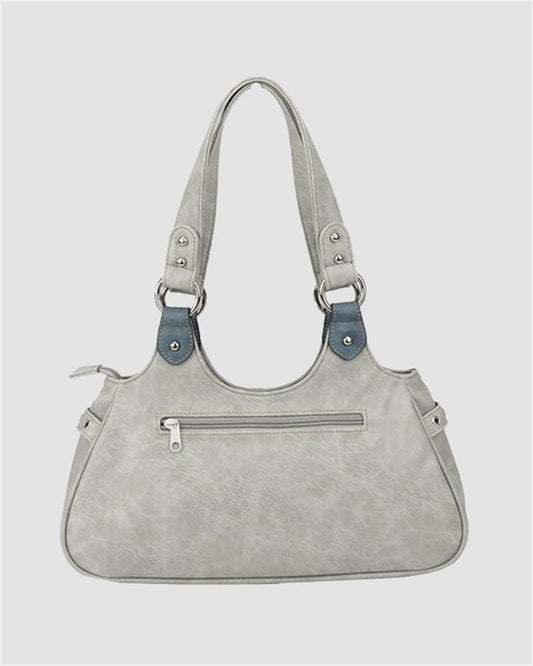 Creamy Denim Handbag