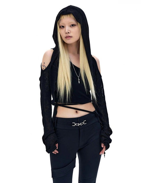 Scarwin Cut Out Hoodie