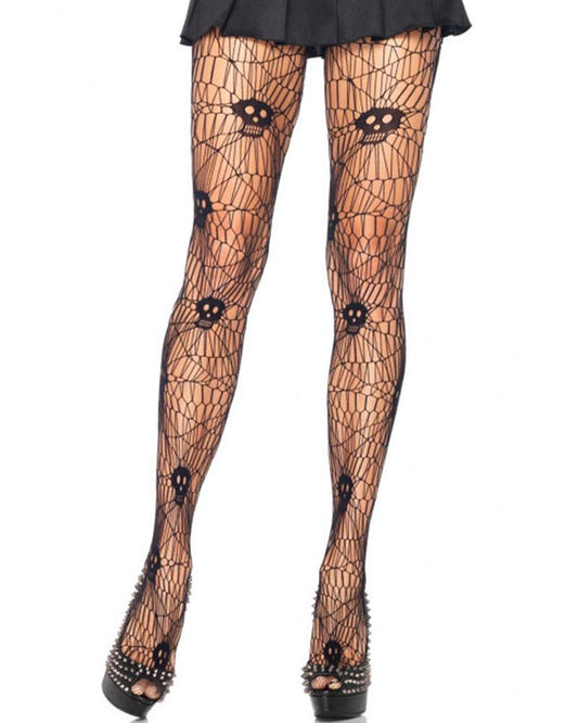 Halloween Spider Skeleton Mesh Socks