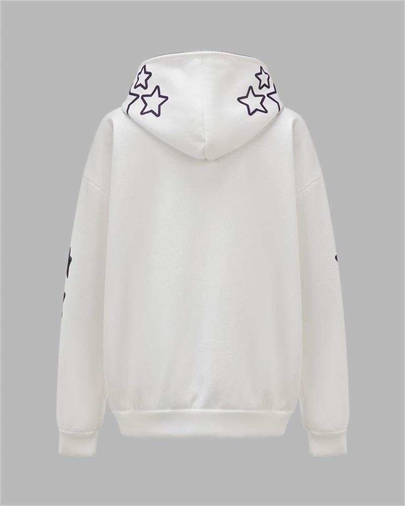 Magic Trip Star Print Hoodie