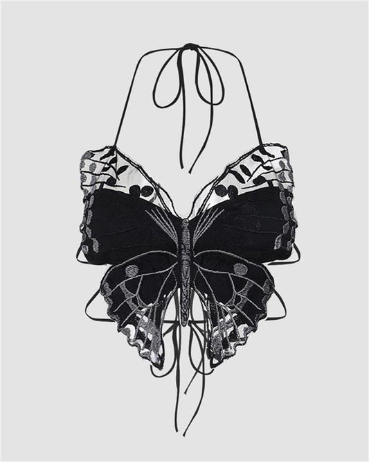 Deimos Butterfly Cut Out Top