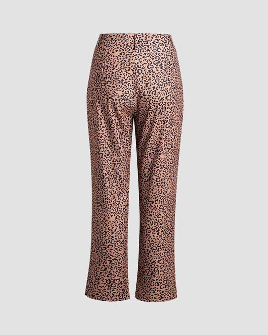 Leopard Prowl Flare Pants