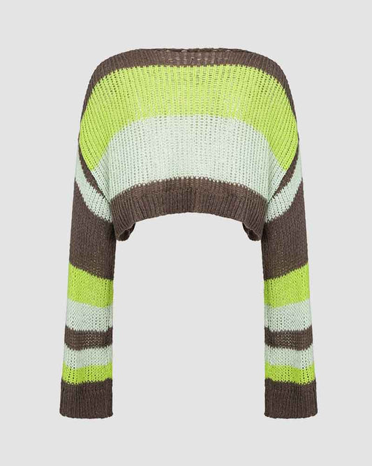 Acrid Ethos Cropped Knit Jumper