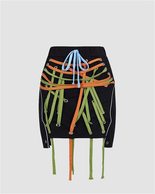 Shoelace Configuration Skirt