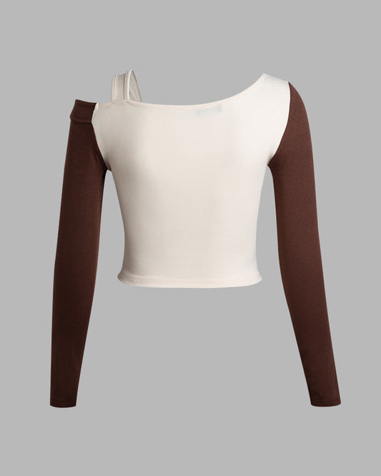 Such Cute University Asymmetrical Top