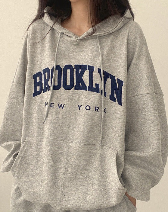 Brooklyn Retro Casual Hoodie