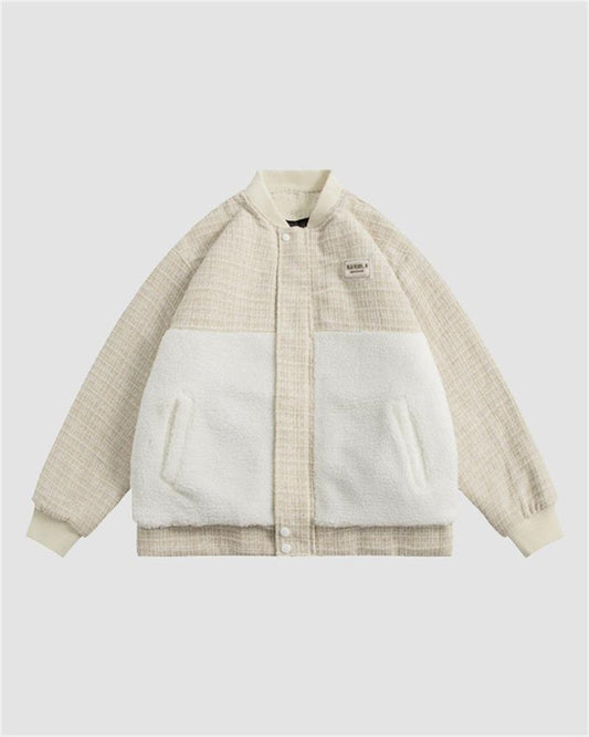 Wind Spliced Wool Cotton Jacket