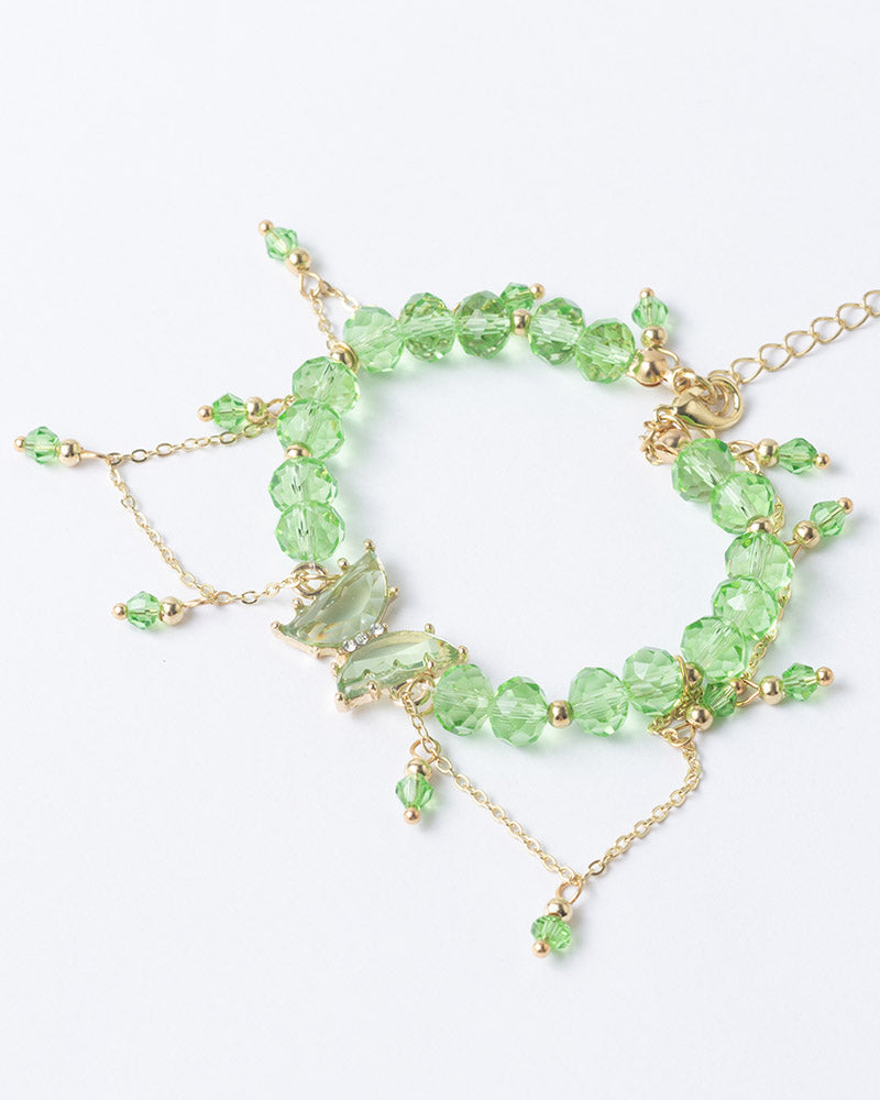 Emerald Butterfly Forest Bracelet