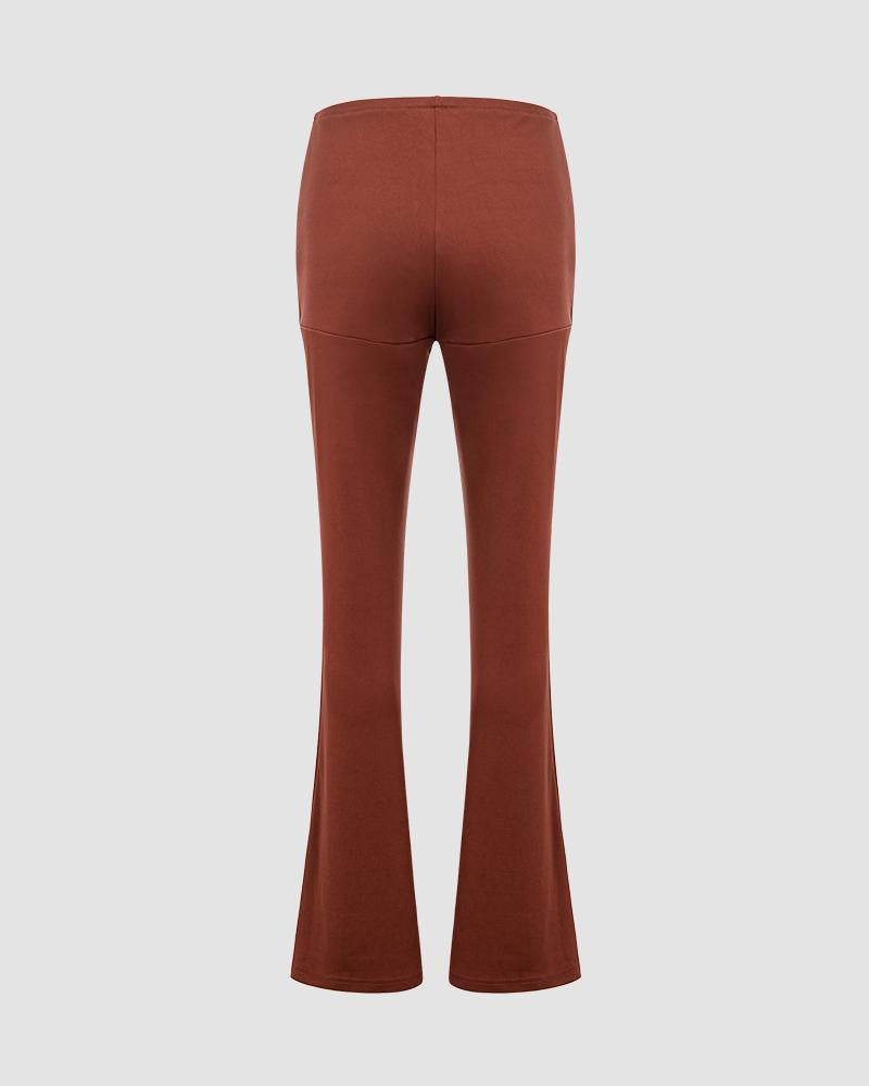 Foggness High Waisted Flared Pants