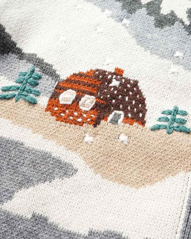 Snow Capped Graphic Cardigan