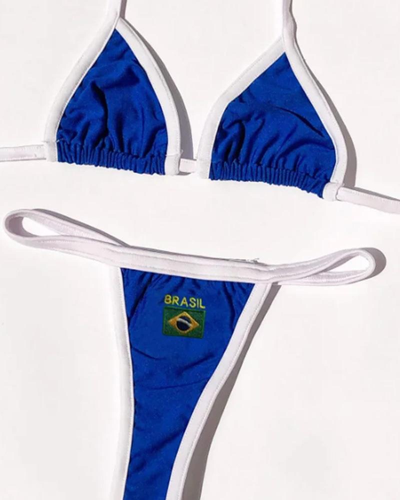 Brazil Contrast Bikini Set